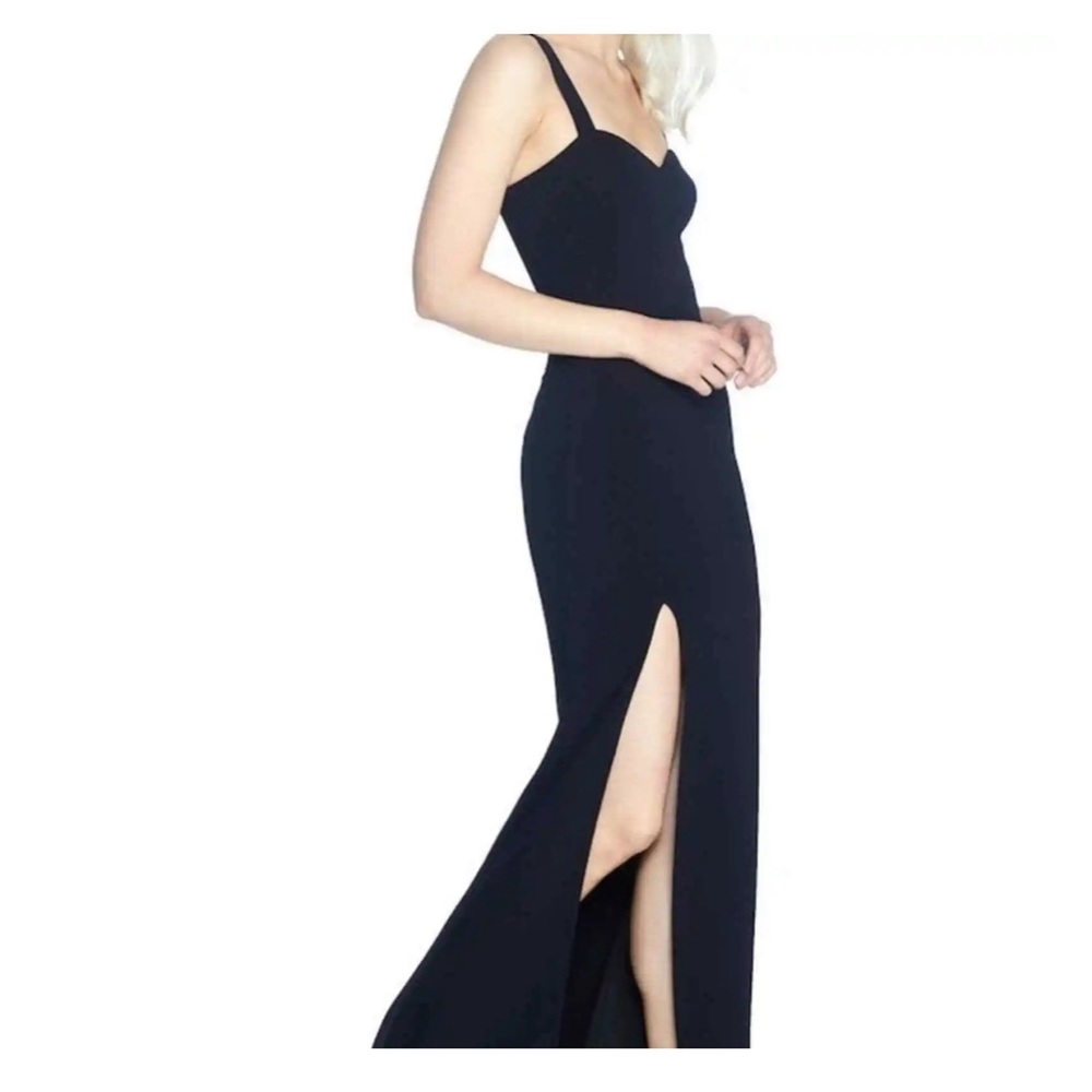 NWT Dress The Population Estella Evening Gown Size XS Black
